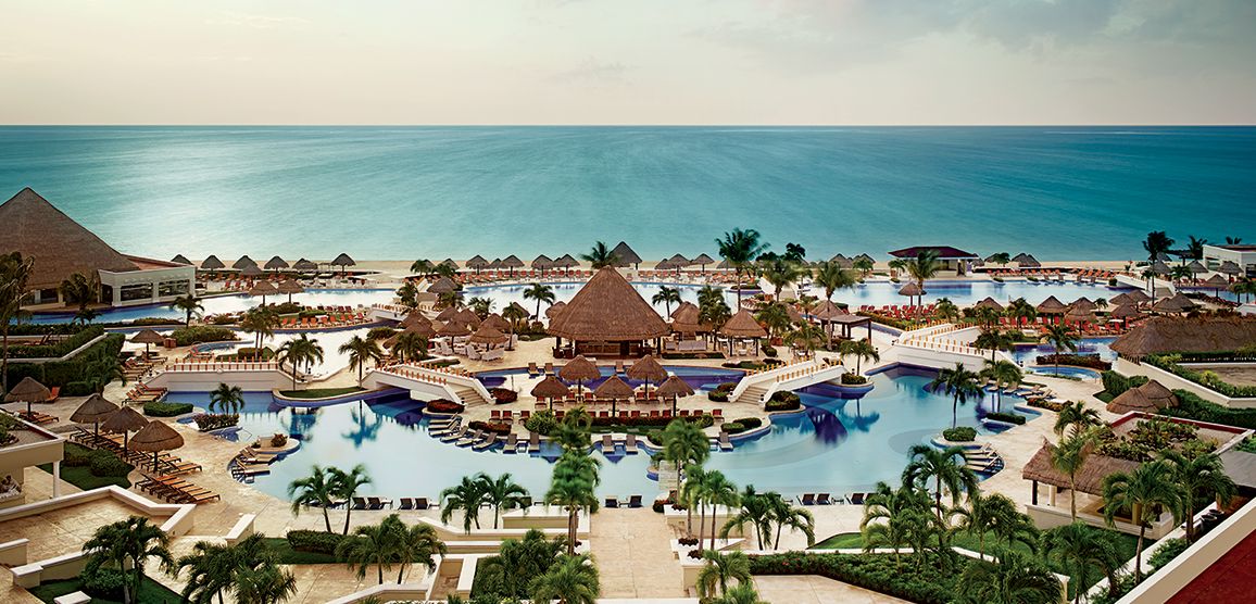 The Grand at Moon Palace Cancun aerial exterior